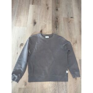 Scalpers Crewneck Sweatshirt Gray Skull Logo Long Sleeve Pullover Size L